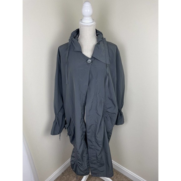 HANNA FOR LA JOURNEE GRAY JACKET CARDIGAN SIZE 1 - Picture 1 of 8